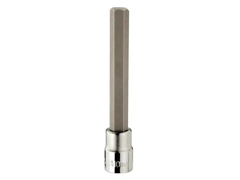 1/2" Dr. Hex Bit Socket, Long, Metric