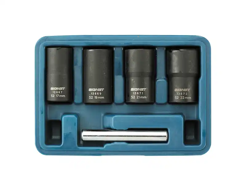 1/2" Dr. 4 pcs Twisted Socket Set, Metric