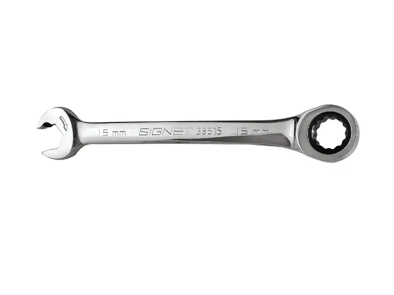 15mm Box End-Open End ratchet wrench