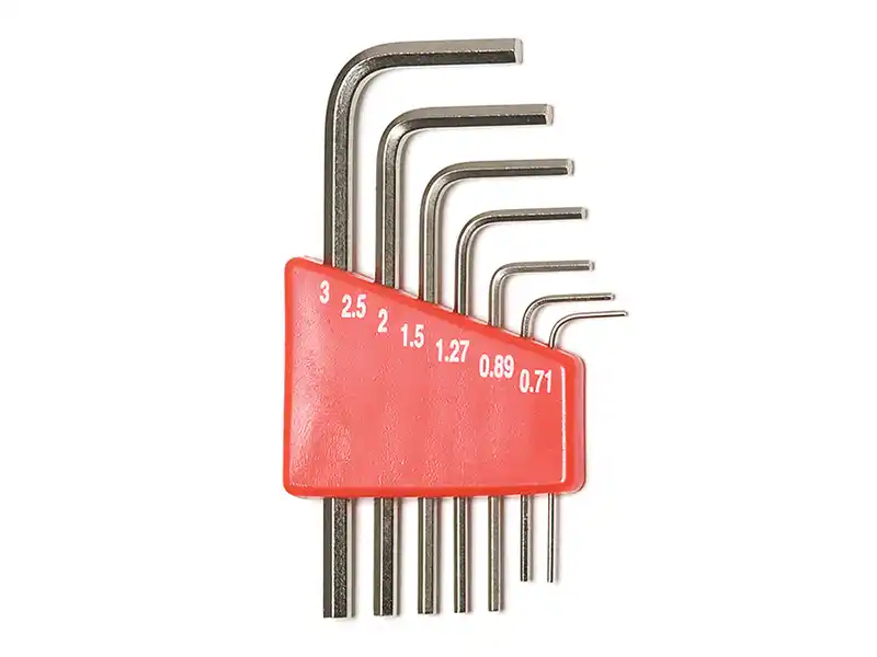 7 pcs Hex Key Set, Short, Metric