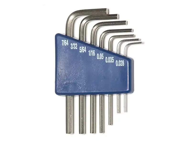 7 pcs Hex Key Set, Short, SAE