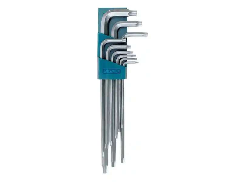 Jeu de 9 clés Torx inviolables, extra longues