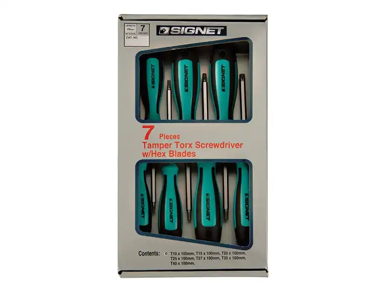 7 pcs Tamperproof Torx Screwdriver Set