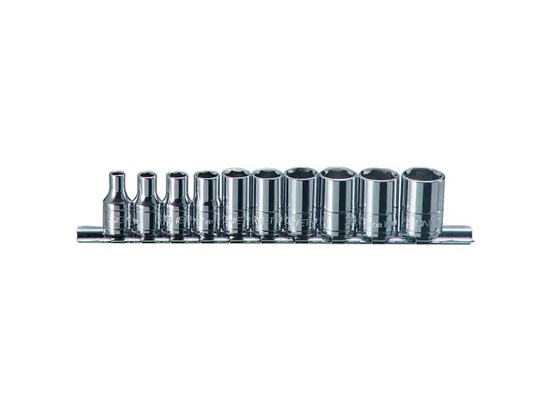 1/4" Dr. 10 pcs Socket Set, 6pt, SAE