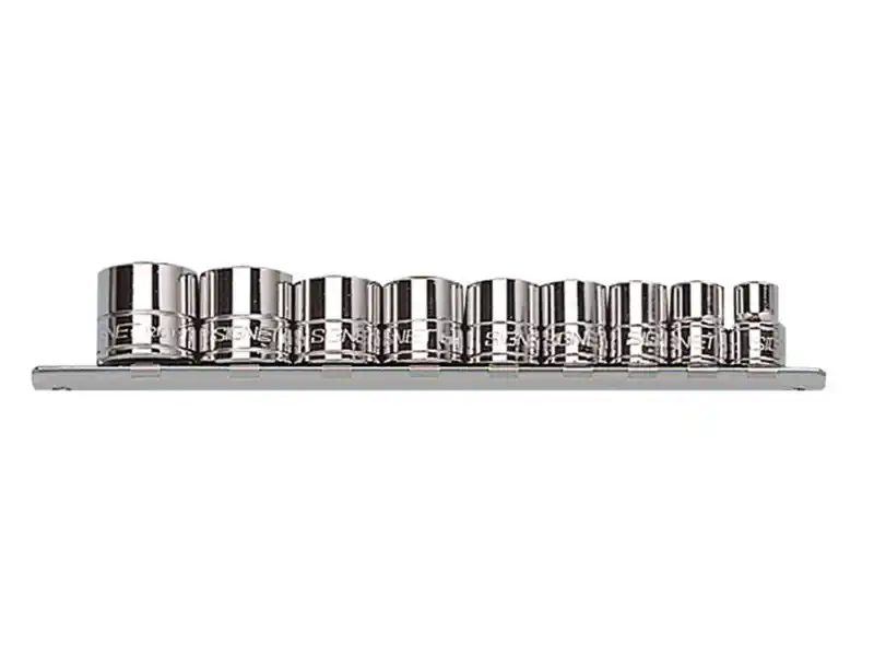 3/8" Dr. 9 pcs Socket Set, 6pt, SAE