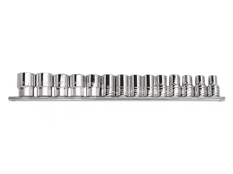 1/2" Dr. 14 pcs Socket Set, 6pt, Metric