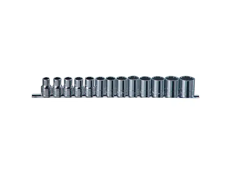 1/2" Dr. 13 pcs Socket Set, 12pt, Metric