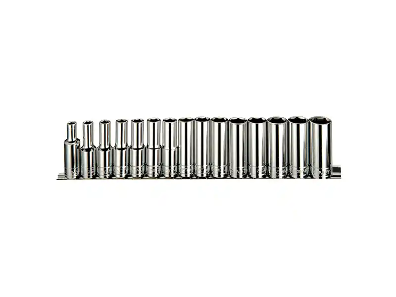 1/2" Dr. 7 pcs Socket Set, 6pt, Deep Metric