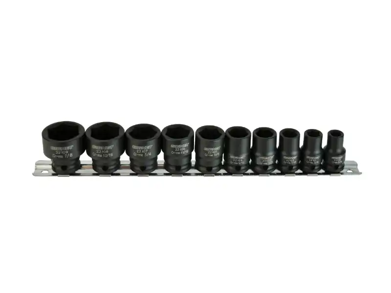 3/8" Dr. 10 pcs Impact Socket Set, SAE