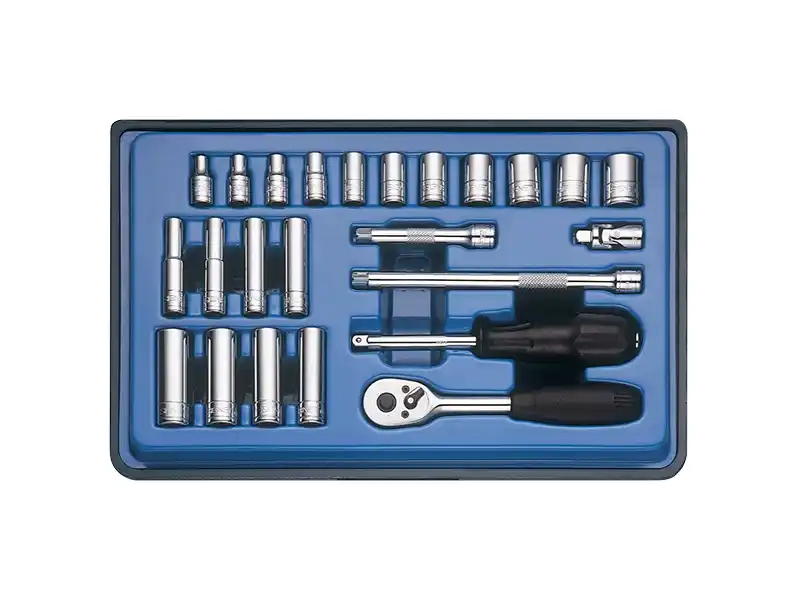 1/4" Dr. 24 pcs Socket Set, Metric