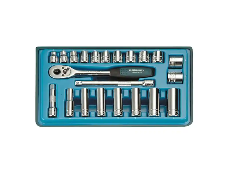 3/8" Dr. 22 pcs Socket Set, Metric