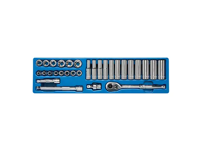 3/8" Dr. 30 pcs Socket Set, Metric