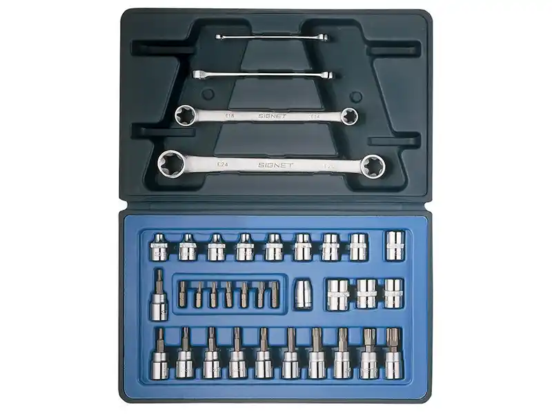 1/4"+3/8" Dr. 35 pcs E-Torx & Torx Socket Set