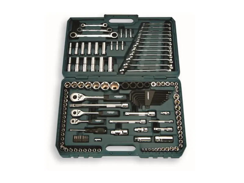 1/4"+3/8"+1/2" Dr. 127 pcs Socket Set, Metric