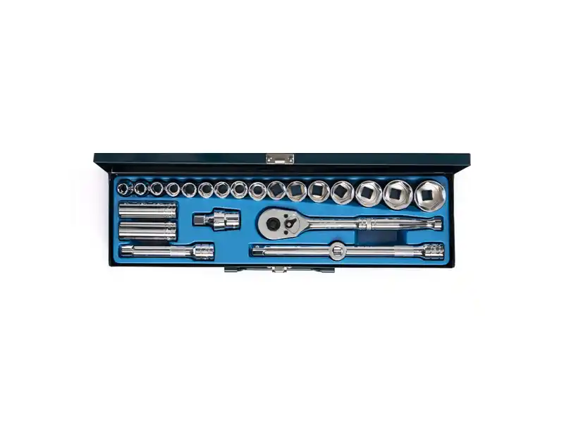 1/2" Dr. 23 pcs Socket Set, Metric