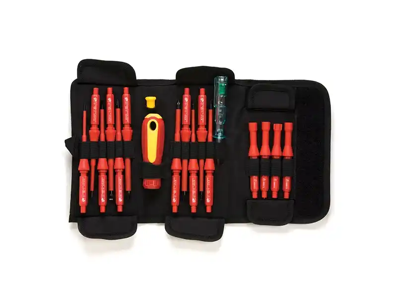 18 pcs VDE Interchangeable Screwdriver Set