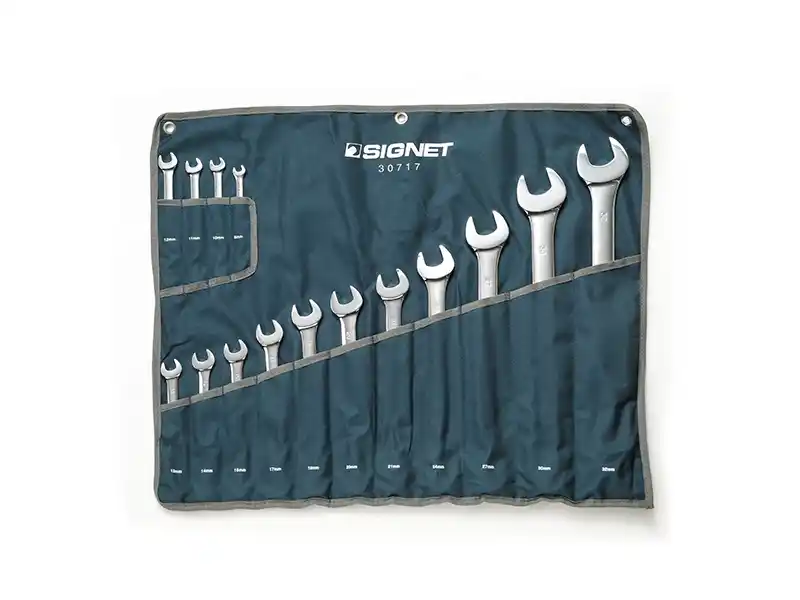 15 pcs Combination Wrench Set, Metric