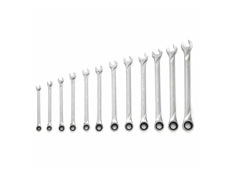 12 pcs Extra Long Ratchet Wrench Set, Metric