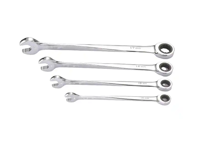 4 pcs Twisted Ratchet Wrench Set, Metric